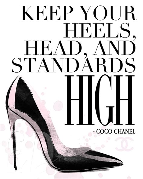 chanel perfume sayings|coco Chanel quotes high heels.